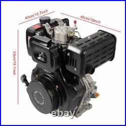 10HP 406CC 4 Stroke Engine Motor Single Cylinder Air Cooling Engine 25mm Shaft