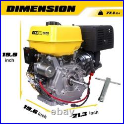 15HP 420cc Gas Engine Horizontal Shaft, Electric Start Gas Motor, Aceup Energy