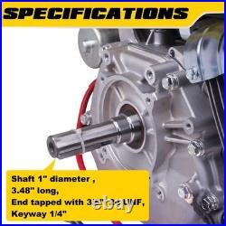 15HP 420cc Gas Engine Horizontal Shaft, Electric Start Gas Motor, Aceup Energy