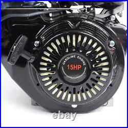 15HP 420cc OHV Horizontal Shaft Gas Engine Recoil Start Go Kart Motor 4-Stroke