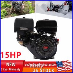 15HP 4 Stroke 420cc OHV Horizontal Shaft Gas Engine Recoil Start Go Kart Motor
