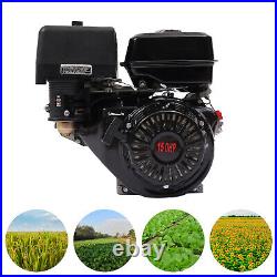 15HP 4-Stroke 420cc OHV Horizontal Shaft Gas Engine Recoil Start Go Kart Motor