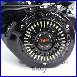 15HP 4-Stroke 420cc OHV Horizontal Shaft Gas Engine Recoil Start Go Kart Motor