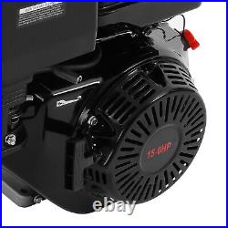 15HP 4-Stroke 420cc OHV Horizontal Shaft Gas Engine Recoil Start Go Kart Motor