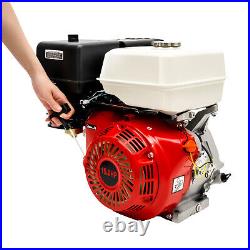 15HP 4 Stroke 420cc OHV Horizontal Shaft Gas Engine Recoil Start Go Kart Motor