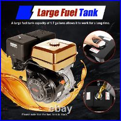 15HP 4-Stroke OHV Horizontal Shaft Gas Engine Recoil Start Motor 420cc