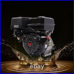 15HP OHV Horizontal Shaft Gas Engine 420CC 4-Stroke Manual Recoil Start 3600RPM