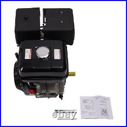 15HP OHV Horizontal Shaft Gas Engine 420CC 4-Stroke Manual Recoil Start 3600RPM