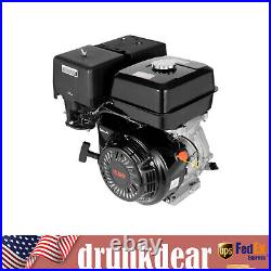 15 HP 420CC 4 Strokes Gas Motor Engine OHV Horizontal Shaft Recoil Start Motor