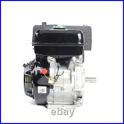 15-HP 420cc OHV Horizontal Shaft Gas Engine Recoil Start Go Kart Motor 4-Stroke