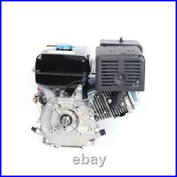 15 HP Manual Recoil Gas Engine 4-Stroke Motor Single Cylinder Straight Shaft