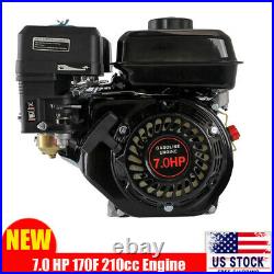 168F 7HP 210cc GX160 OHV Horizontal Shaft Gas Engine for Mini Bike Mower Go Kart