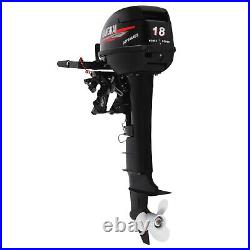 18HP 2 Stroke Outboard Motor Boat Engine Gas Powered Long Shaft Water Cooling US