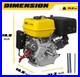 18HP 459cc Gas Engine Horizontal Shaft, 4Stroke OHV Gas Motor with Electric Start