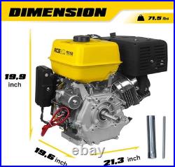 18HP 459cc Gas Engine Horizontal Shaft, 4Stroke OHV Gas Motor with Electric Start