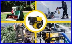 18HP 459cc Gas Engine Horizontal Shaft, 4Stroke OHV Gas Motor with Electric Start