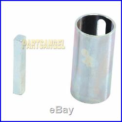 1 to 1-1/8 inch 1/4 Key Gas Engine Pulley Crank Shaft Sleeve Adapter