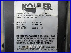 20HP Kohler Command Horizontal Shaft Engine CH20-22, 24-522-155