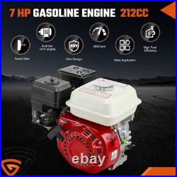 212cc 7HP Manual Start Gas Engine 20mm Diameter Shaft, 4-Stroke