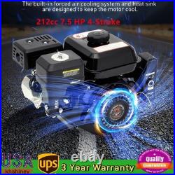 212cc 7.5 HP Gas powered Go Kart Engine Motor 4-Stroke Electric Start 20mm shaft