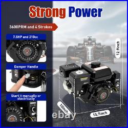 212cc 7.5 HP Gas powered Go Kart Engine Motor 4-Stroke Electric Start 20mm shaft
