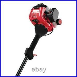 25 cc 2-cycle curved shaft gas trimmer with fixed line trimmer head
