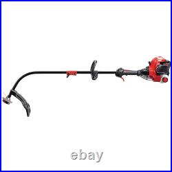 25 cc Gas 2-Cycle Curved Shaft Trimmer with Attachment Capabilities Lightweight