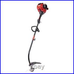 25 cc Gas 2-Stroke Curved Shaft Trimmer with Attachment Capabilities