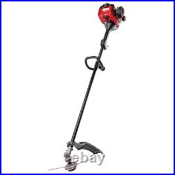 25 cc gas 2-cycle straight shaft trimmer with fixed line trimmer head