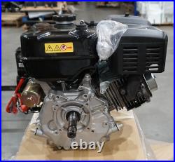 270cc Horizontal shaft gas engine 9HP electric start with pull cord backup