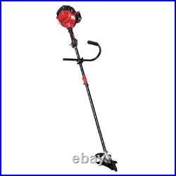 27cc gas 2-cycle straight shaft attachment capable gas brushcutter with string