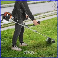 2IN1 42.7CC Straight Shaft Gas Trimmer Two-stroke Engine Weed Eater Lightweight
