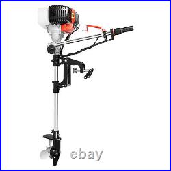 2.3 HP 2Stroke Gas-Powered Outboard Motor Trolling Boat Engine 52CC WithLong Shaft