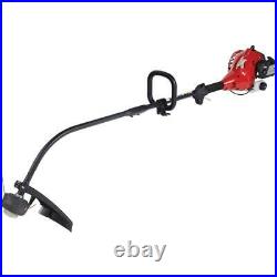 2-Cycle 26cc Curved Shaft Gas Powered String Trimmer Clutched Engine 17 inch Cut