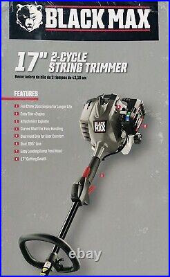 2-Cycle Gas 25cc Full Crank Curved Shaft Attachment Capable String Trimmer 17