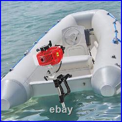 2-Stroke 6HP Outboard Motor Fishing Boat Engine Short Shaft Gas Air Cooling 63cc