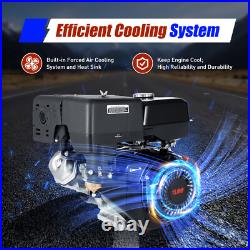 420cc 15HP 4-Stroke OHV Gas Engine Horizontal Shaft Recoil Start