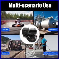 420cc 15HP OHV Horizontal Shaft Gas Engine Recoil Start 4-Stroke Gasoline Motor