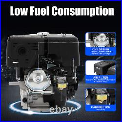 420cc 15HP OHV Horizontal Shaft Gas Engine Recoil Start 4-Stroke Gasoline Motor
