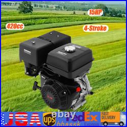 420cc 15HP OHV Horizontal Shaft Gas Engine Recoil Start Go Kart Motor 4-Stroke 420cc 15HP OHV Horizontal Shaft Gas Engine Recoil Start Go Kart Motor 4-Stroke