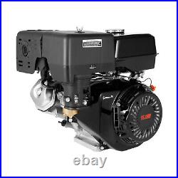420cc 4-Stroke 15 HP OHV Horizontal Shaft Gas Engine Recoil Start Go Motor