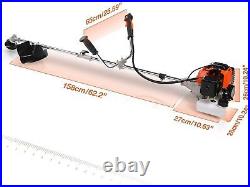 42.7CC 2-Stroke Grass String Trimmer Straight Shaft Brush Cutter Gas Weed Eater#
