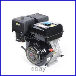 4Stroke 15HP 420cc OHV Horizontal Shaft Gas Engine Recoil Pull Start 1 Cylinder
