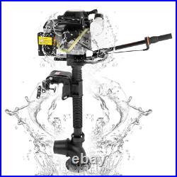 4.0 HP Outboard Motor 4 Stroke Gas Motor Boat Engine Long Shaft Air Cooling