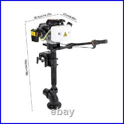 4.0 HP Outboard Motor 4 Stroke Gas Motor Boat Engine Long Shaft Air Cooling