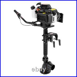4.0 HP Outboard Motor 4 Stroke Gas Motor Boat Engine Long Shaft Air Cooling