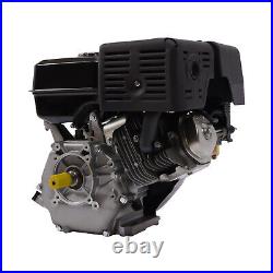 4 Stroke 15HP 420cc OHV Horizontal Shaft Gas Engine Recoil Air Cooling Start USA