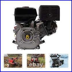 4-Stroke 15HP 420cc OHV Horizontal Shaft Gas Engine Recoil Air Cooling Start USA