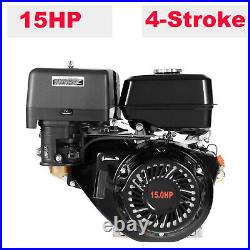 4-Stroke 15HP 420cc OHV Horizontal Shaft Gas Engine Recoil Start Go Kart Motor