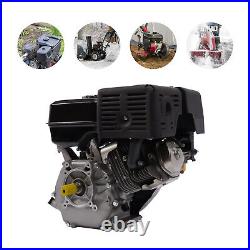4-Stroke 15HP 420cc OHV Horizontal Shaft Gas Engine Recoil Start Motor NEW